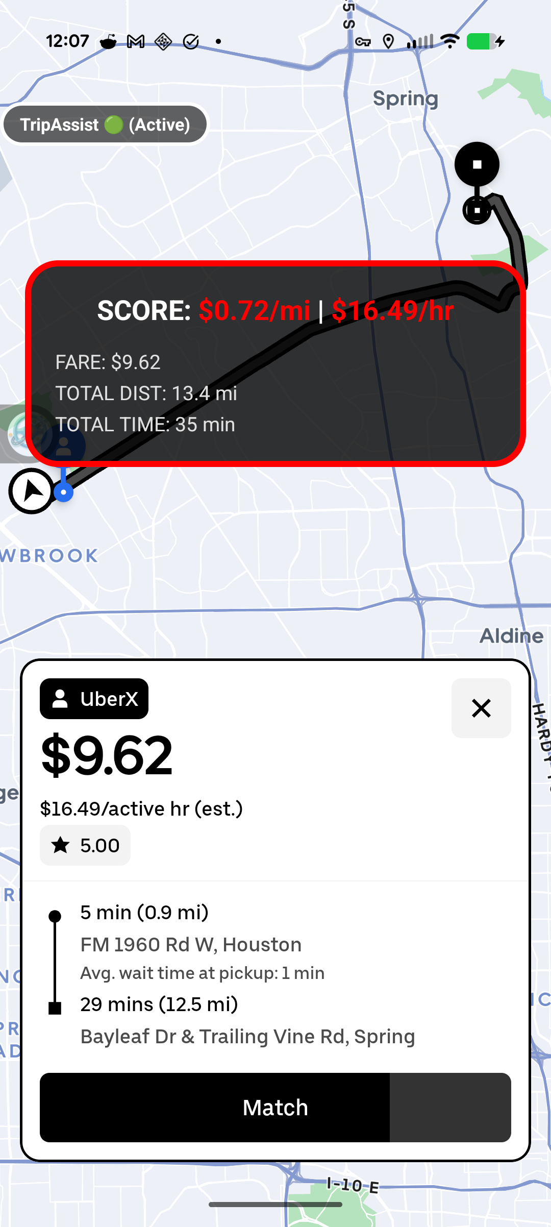 App screenshot - Red Example